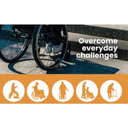 152cm Portable Folding Aluminium Access Ramp, for Wheelchair, Mobility Scooter, Rollator